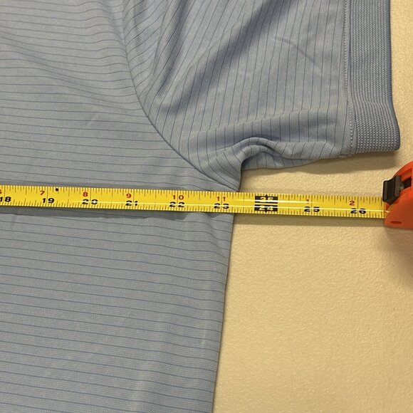 Tommy Bahama Men's Large Seabank Sky Blue Bay Stripe Performance Polo Shirt - Picture 12 of 12